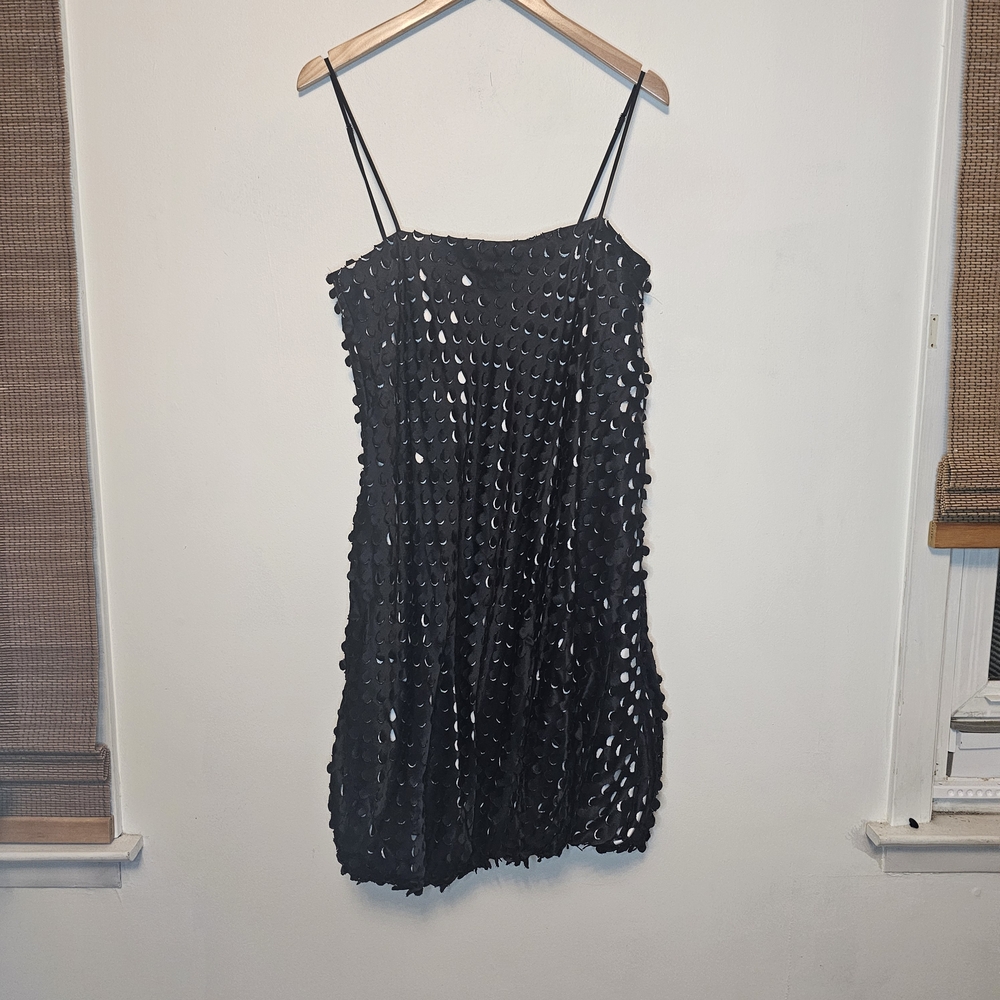 ​NWT Helmut Lang Hole Punch Bubble Dress Black Size 8 - Picture 6 of 15